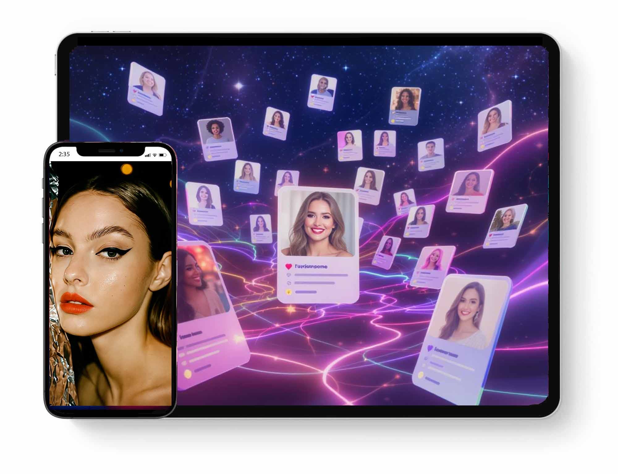 Video chat for dating on iPad, iPhone, Android and Web browsers