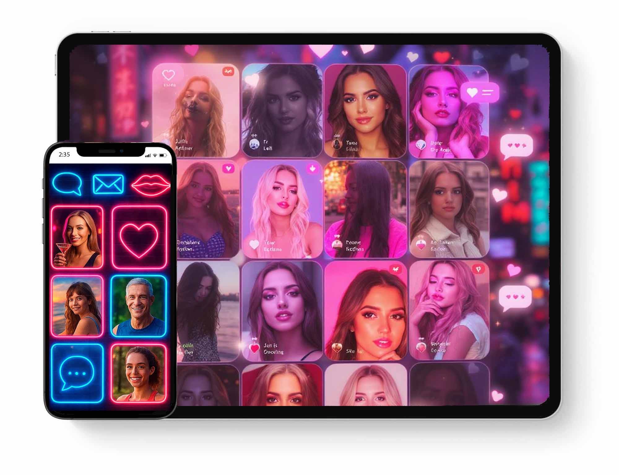 App de chat con chicas para Android e iOS, versión web